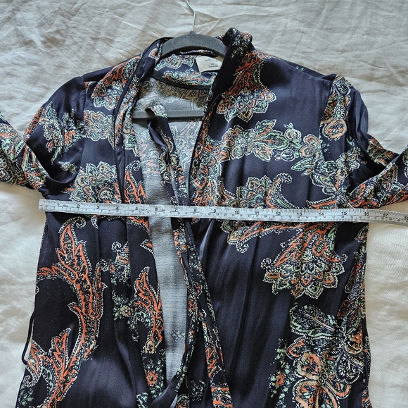 Wilfred Pilier Paisley Floral Robe w/Silk XXS - Picture 12 of 12